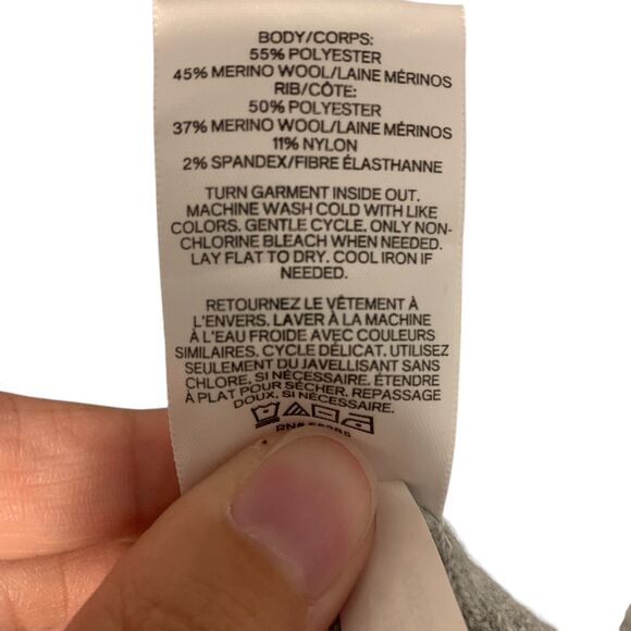 Express Womens Merino Wool Blend V Neck Long Sleeve Preppy Sweater XL Office - Picture 3 of 6